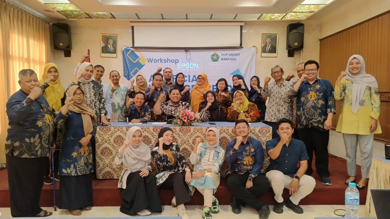 Kompetensi Dosen Pendidikan Jasmani ikut serta dalam Workshop “Artificial Intelligence for Education” FKIP UNIVET BANTARA