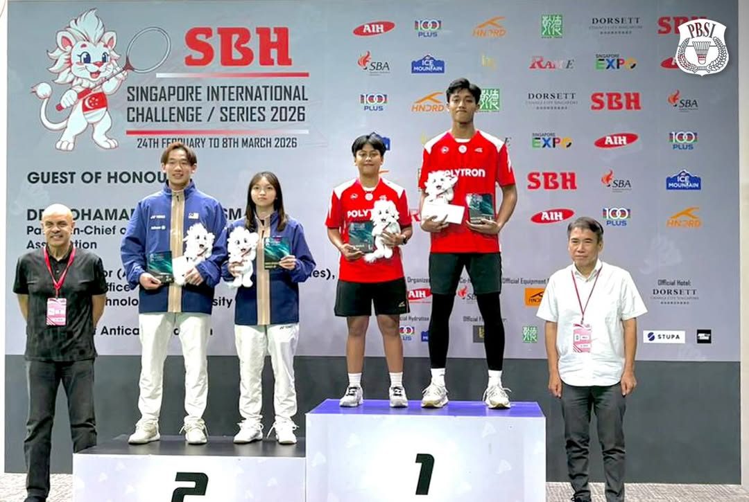 Mahasiswa Penjas Univet Bantara berhasil Raih Juara Pada Tournament  SBH Singapore International Series 2026